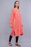 Sweet Pink Kashmiri Pheran with All-Over Jamawar Aari Embroidery