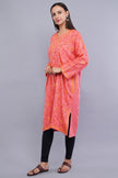 Sweet Pink Kashmiri Pheran with All-Over Jamawar Aari Embroidery